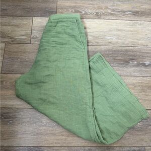 Billabong Wide Leg Cropped Green Pants Sz S